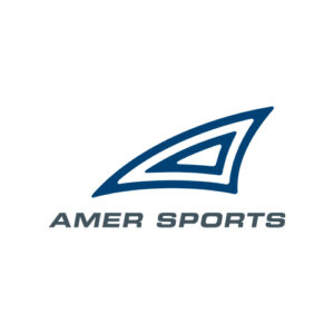 logo marki Amer Sports na białym tle
