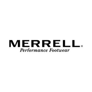 logo marki Merrell na białym tle